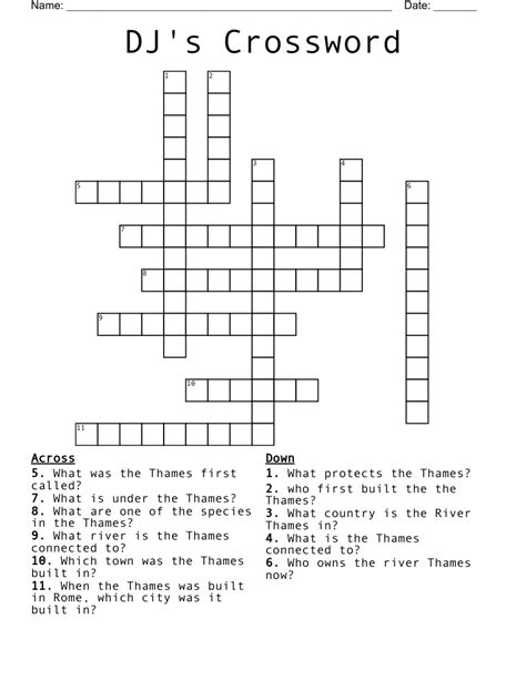 genre for a dj mix crossword